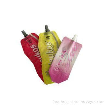 Die Cut Top Spout Pouch Packaging , Side Gusseted AL Foil B